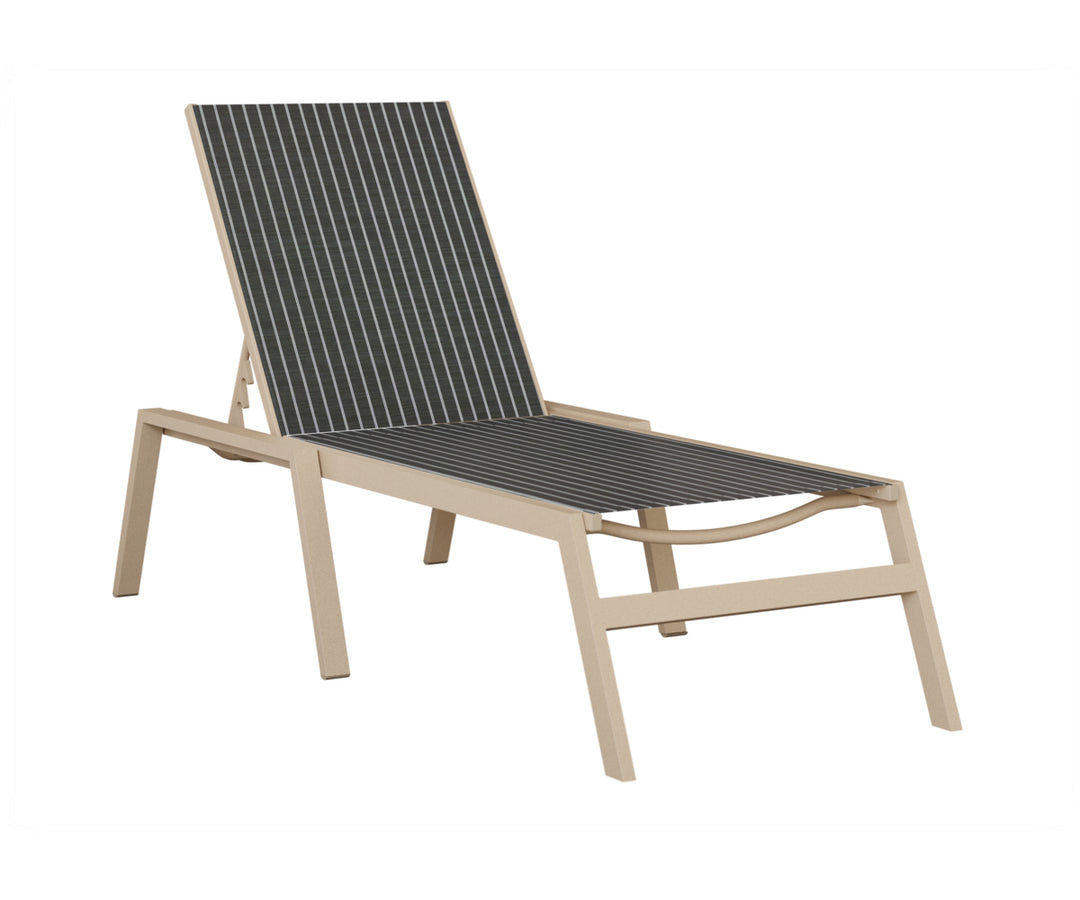 Vida Sling Chaise Lounge With Arms