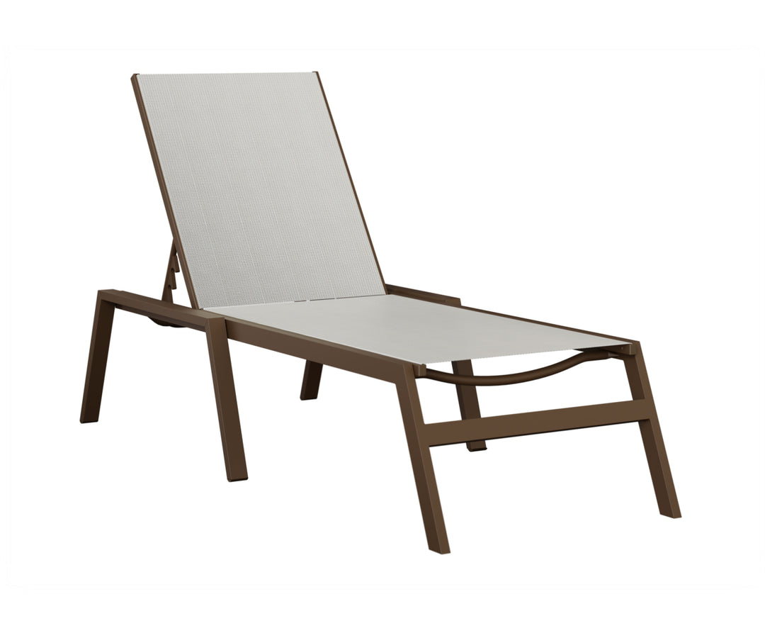 Vida Sling Chaise Lounge With Arms