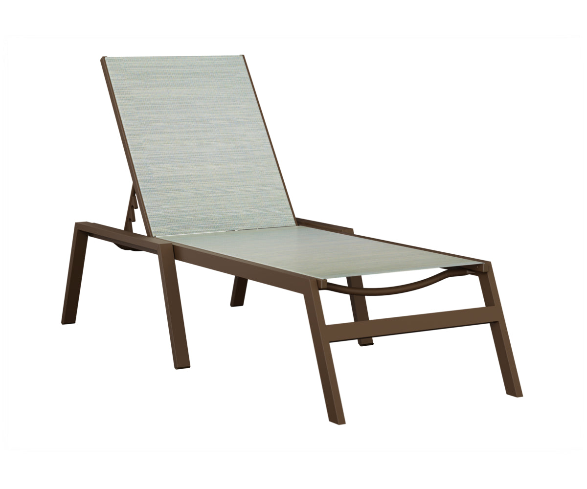 Vida Sling Chaise Lounge With Arms