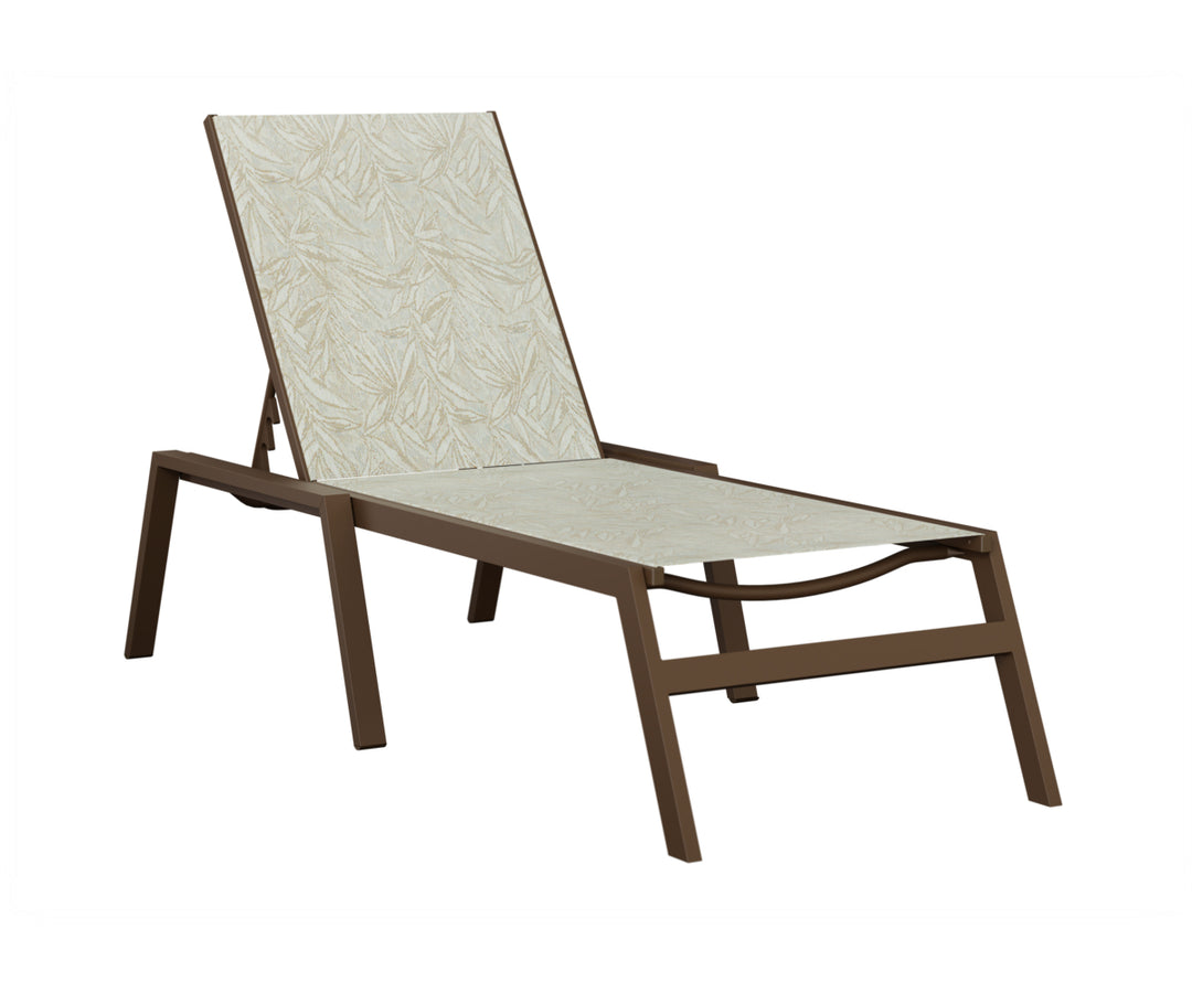Vida Sling Chaise Lounge With Arms