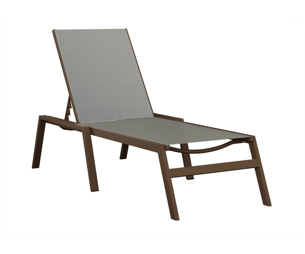 Vida Sling Chaise Lounge With Arms