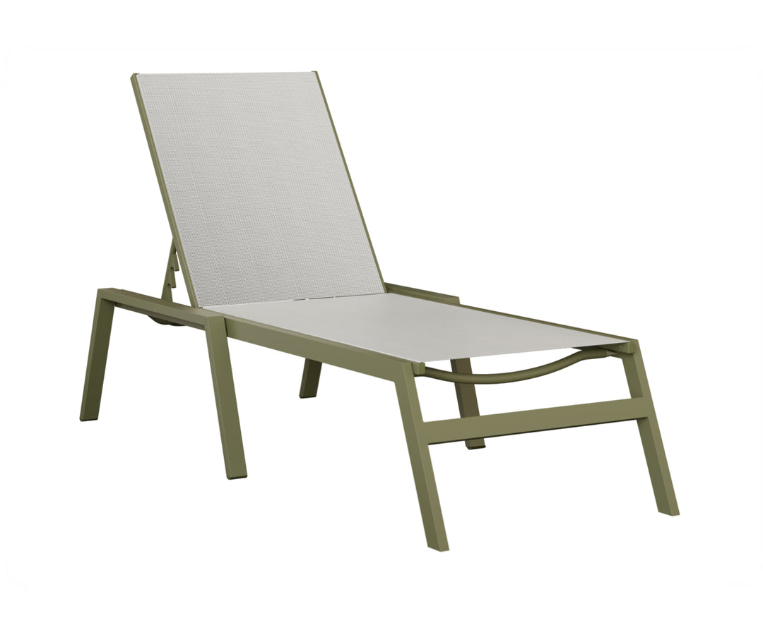 Vida Sling Chaise Lounge With Arms