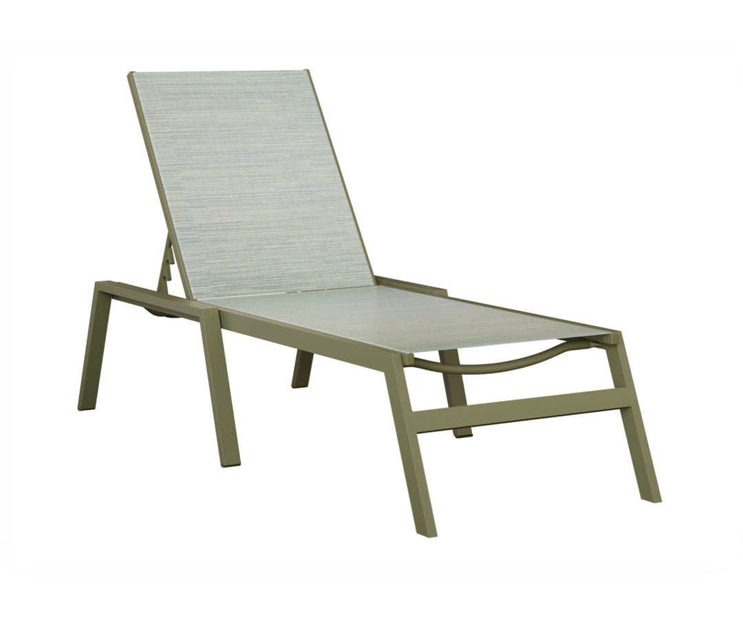 Vida Sling Chaise Lounge With Arms