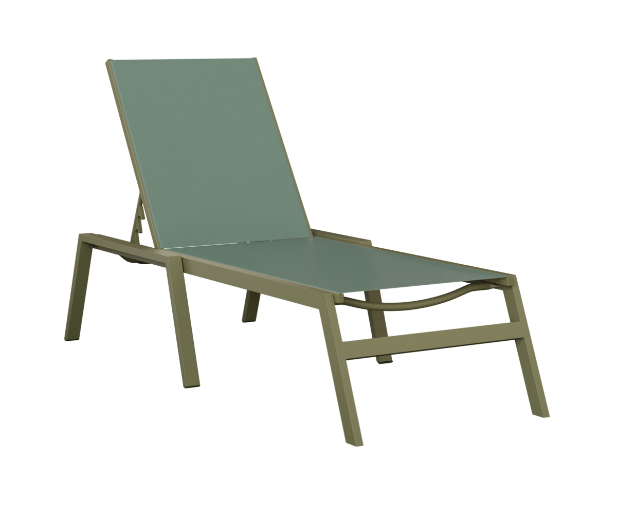 Vida Sling Chaise Lounge With Arms