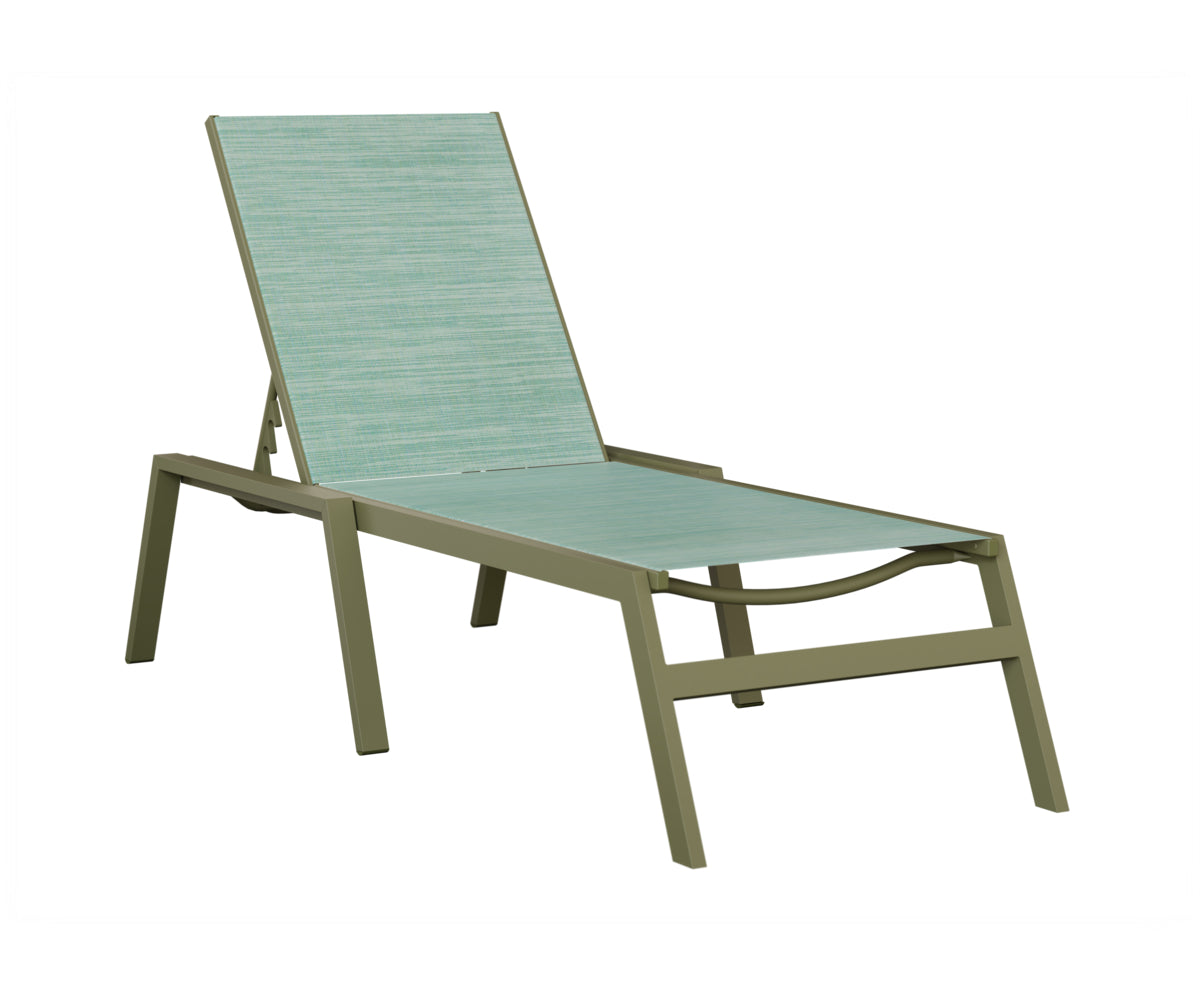 Vida Sling Chaise Lounge With Arms