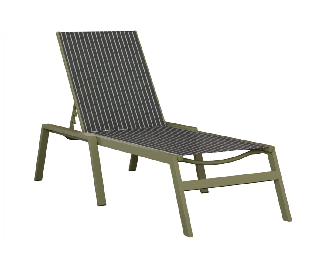 Vida Sling Chaise Lounge With Arms