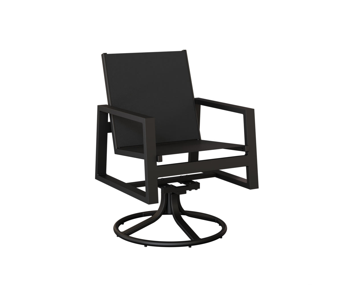 Vida Sling Swivel Rocker Dining Chair