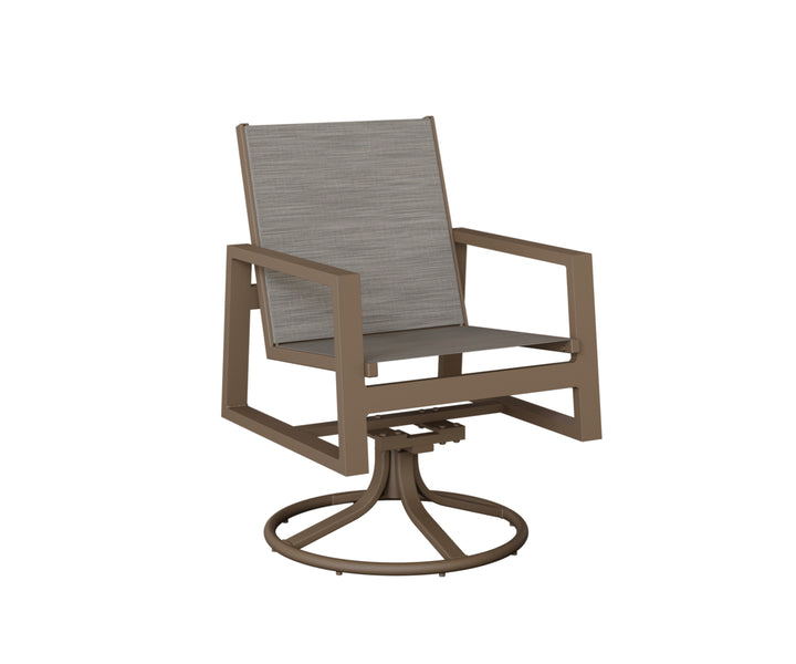 Vida Sling Swivel Rocker Dining Chair