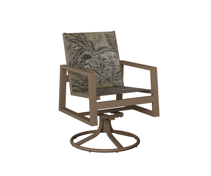 Vida Sling Swivel Rocker Dining Chair