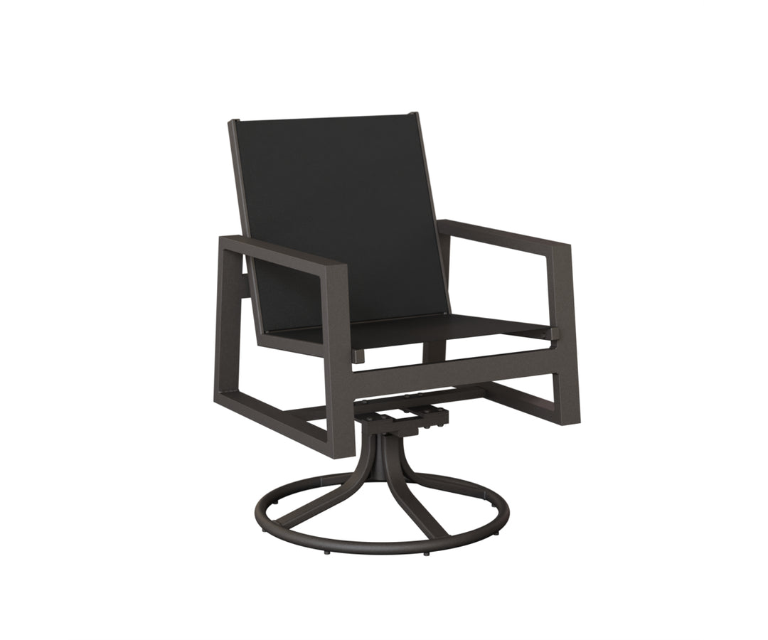 Vida Sling Swivel Rocker Dining Chair