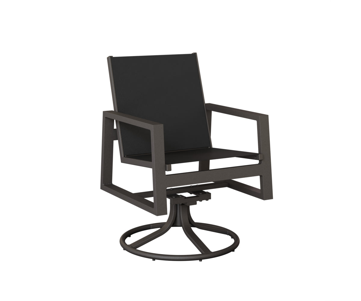 Vida Sling Swivel Rocker Dining Chair