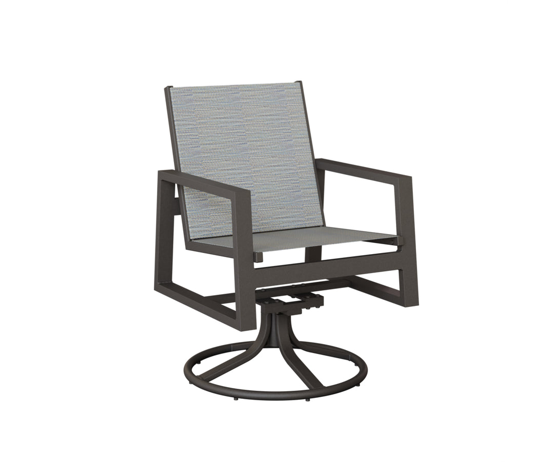 Vida Sling Swivel Rocker Dining Chair