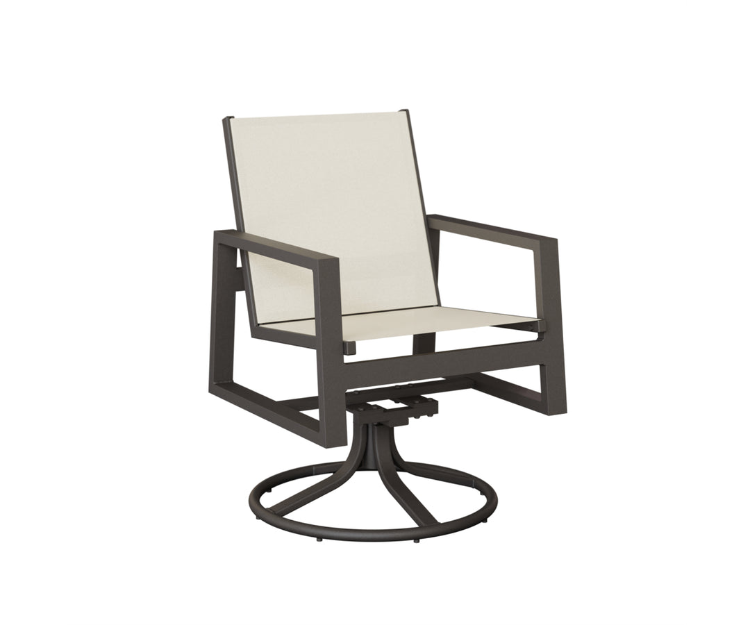 Vida Sling Swivel Rocker Dining Chair