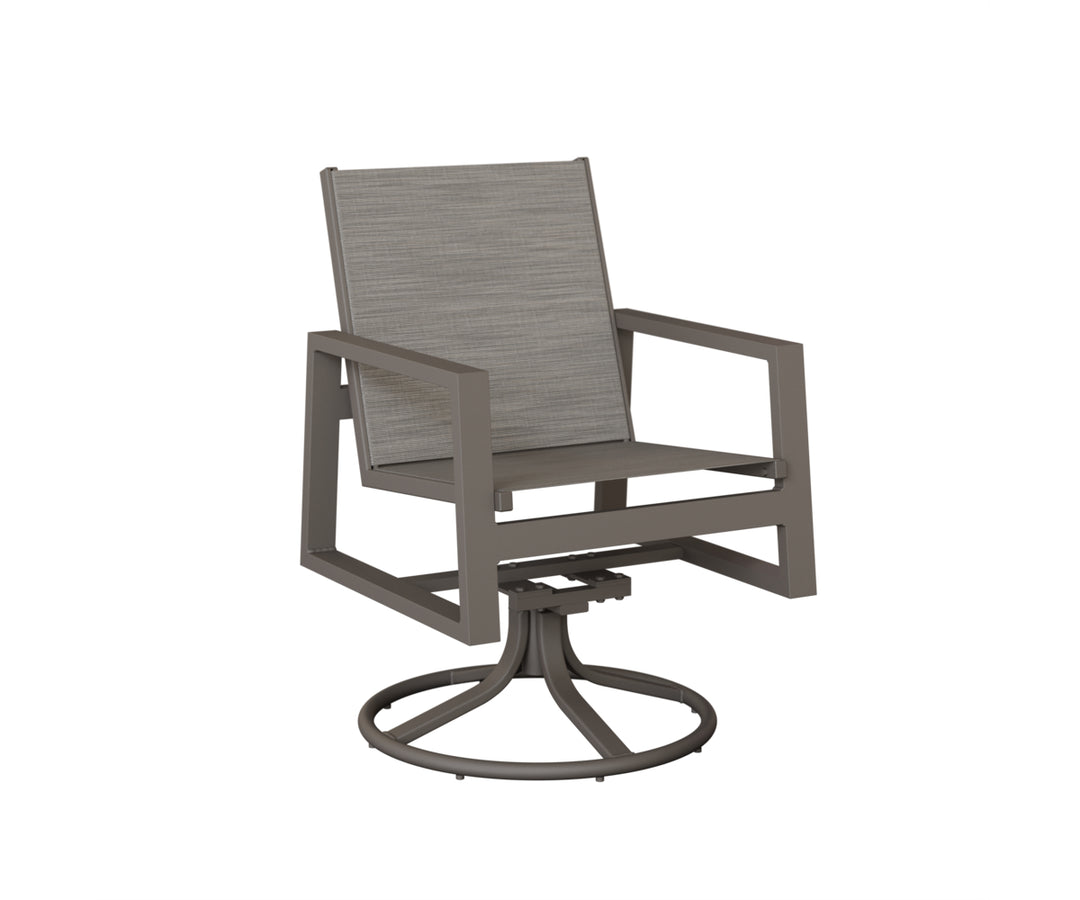 Vida Sling Swivel Rocker Dining Chair
