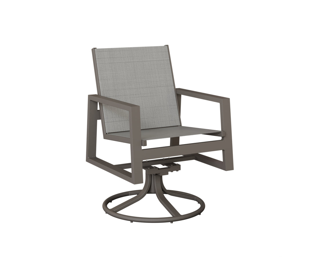 Vida Sling Swivel Rocker Dining Chair