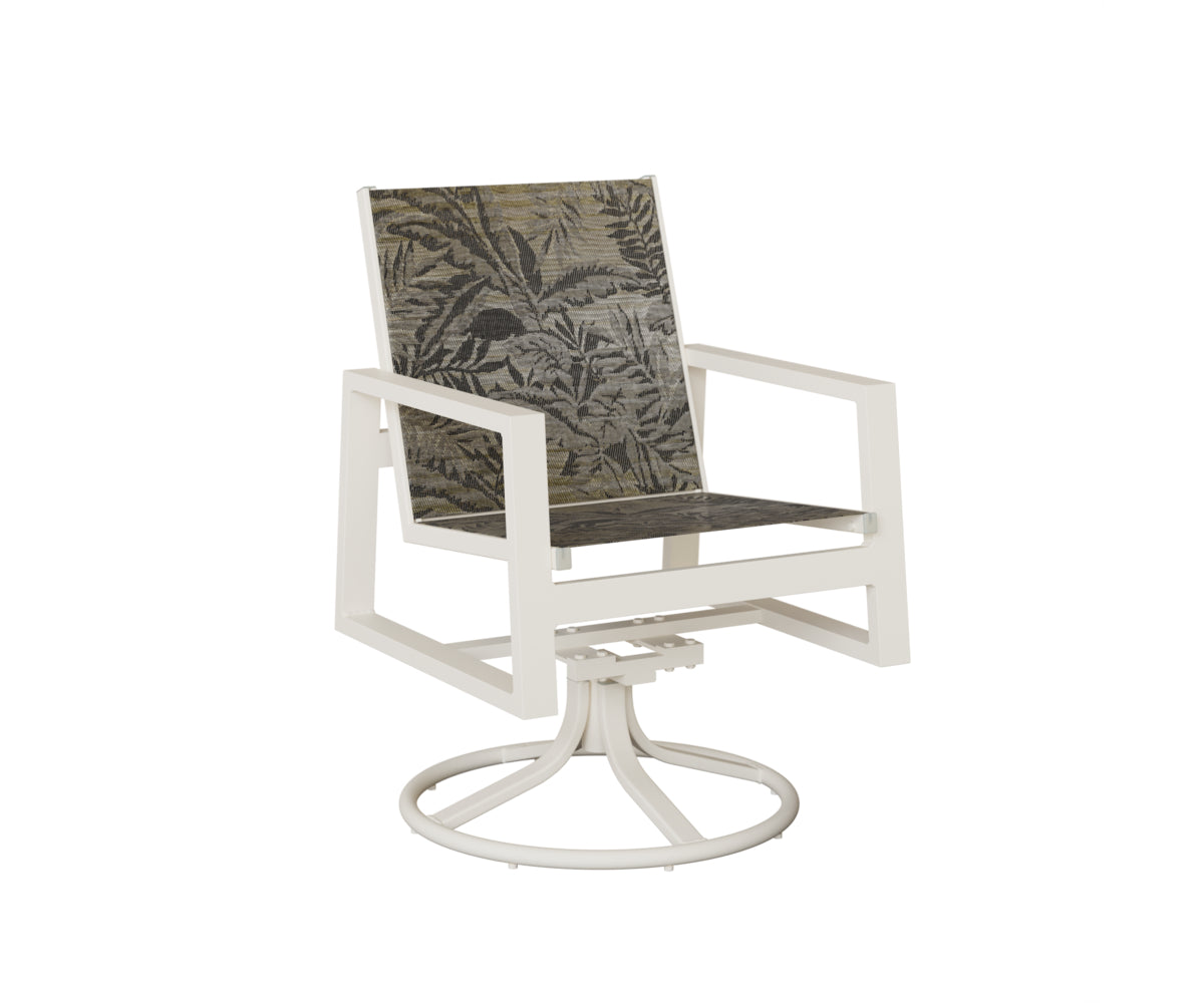 Vida Sling Swivel Rocker Dining Chair