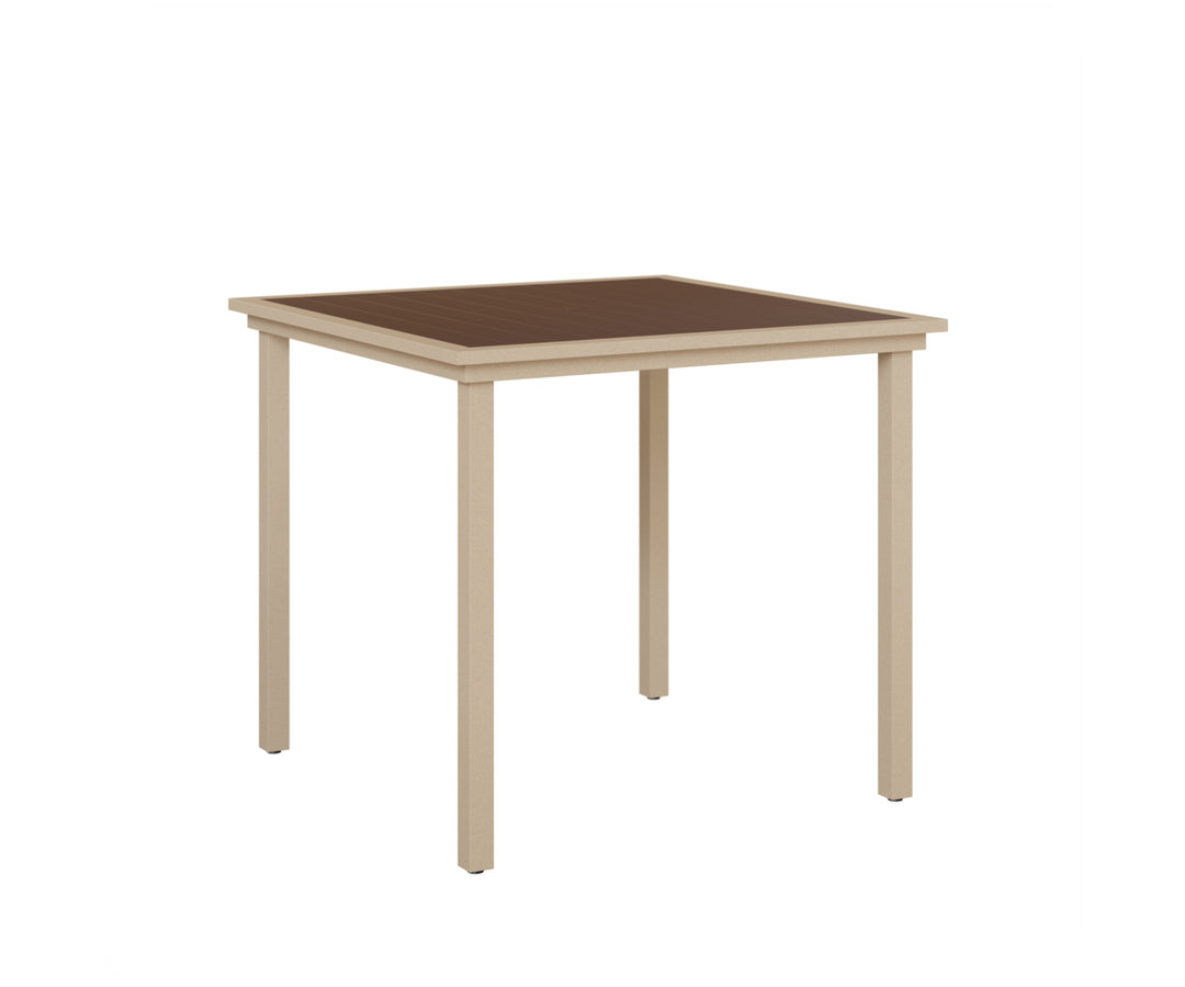 Vida 44" Square Poly Bar Table