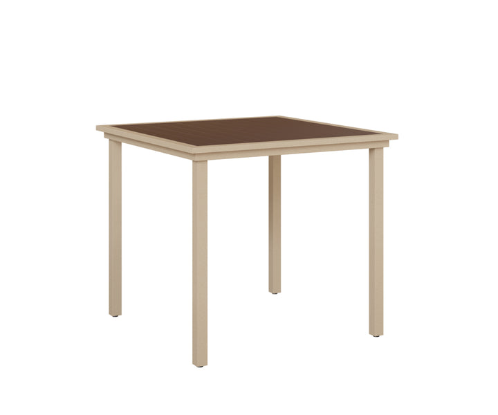 Vida 44" Square Poly Bar Table
