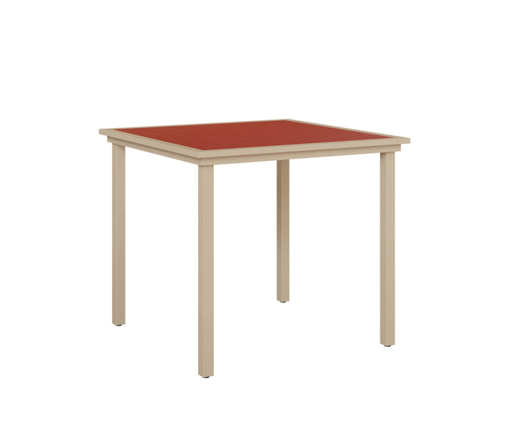 Vida 44" Square Poly Bar Table