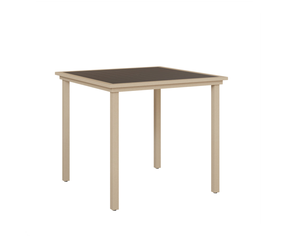 Vida 44" Square Poly Bar Table