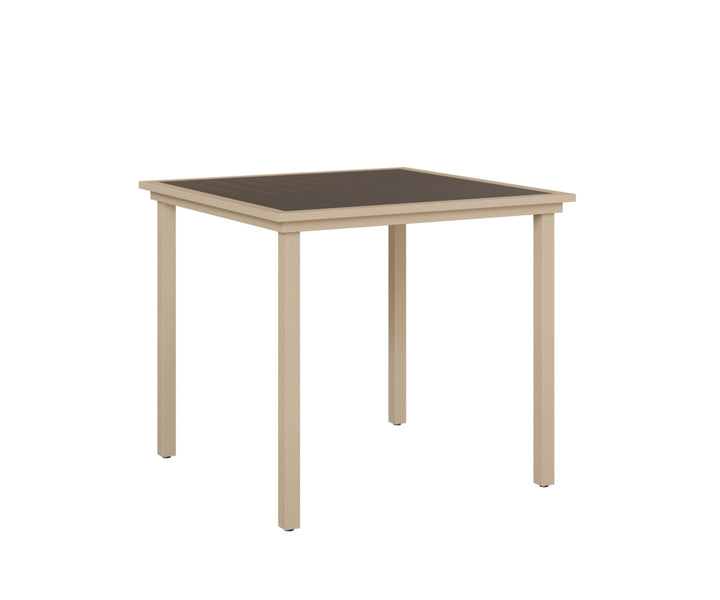 Vida 44" Square Poly Bar Table