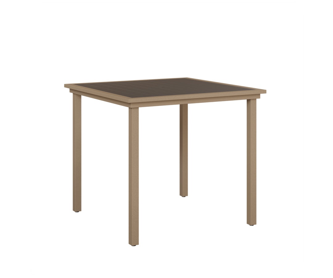 Vida 44" Square Poly Bar Table