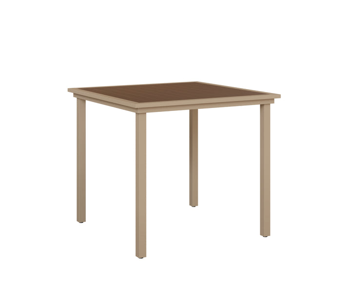 Vida 44" Square Poly Bar Table