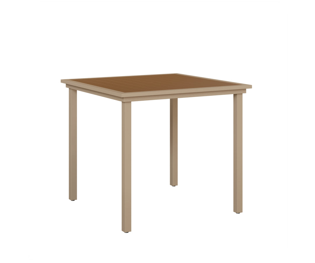 Vida 44" Square Poly Bar Table