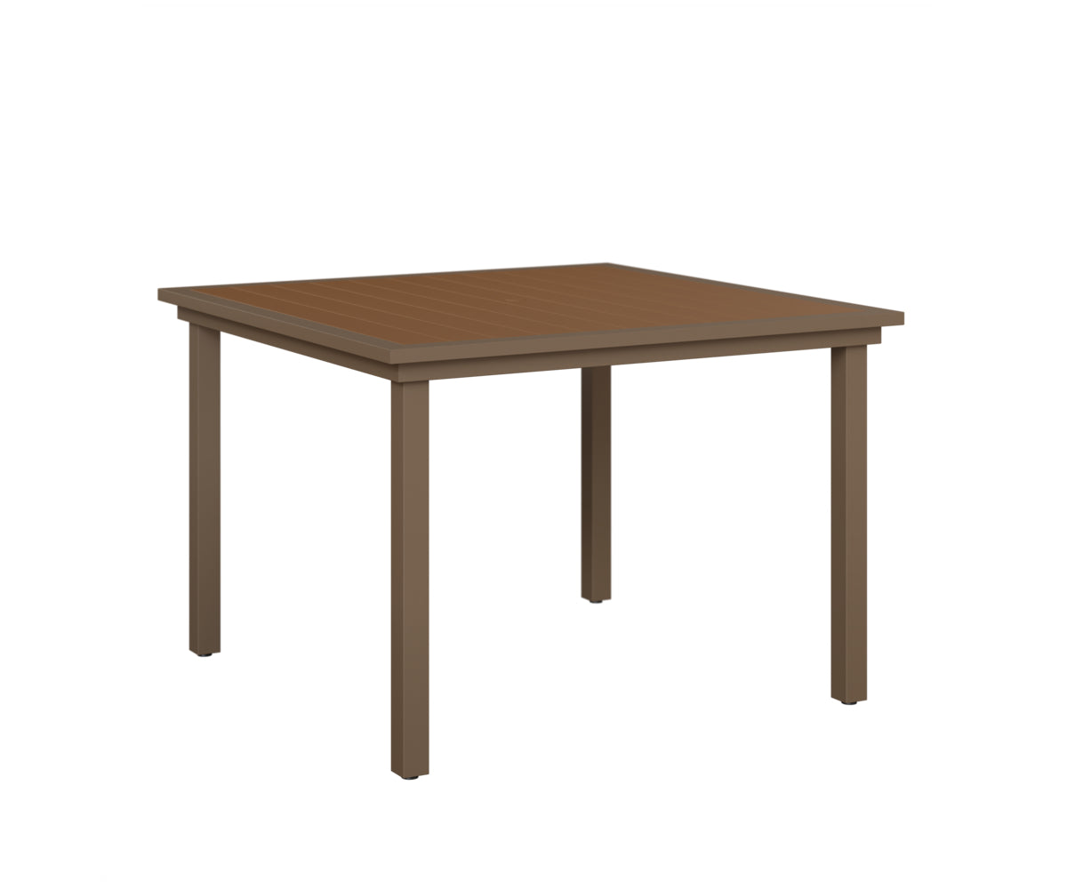 Vida 44" Square Poly Dining Table