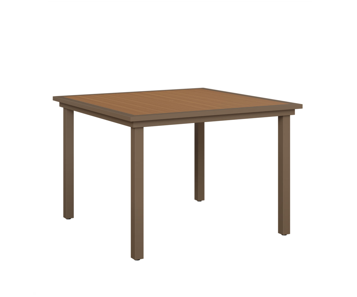 Vida 44" Square Poly Dining Table