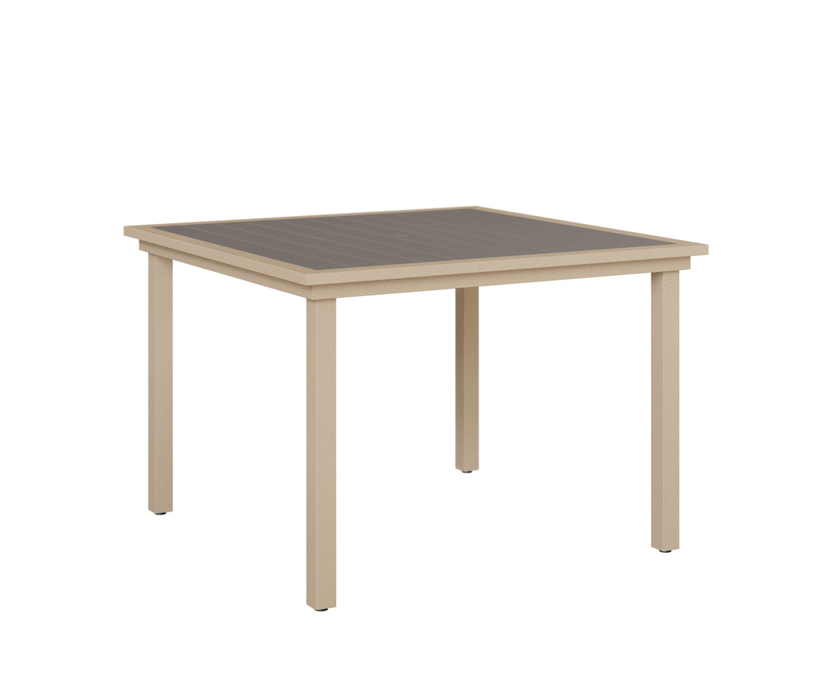 Vida 44" Square Poly Dining Table
