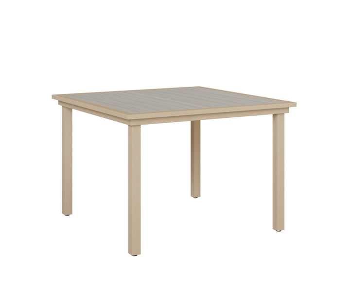 Vida 44" Square Poly Dining Table