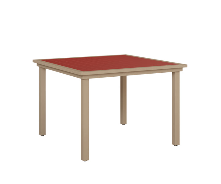 Vida 44" Square Poly Dining Table