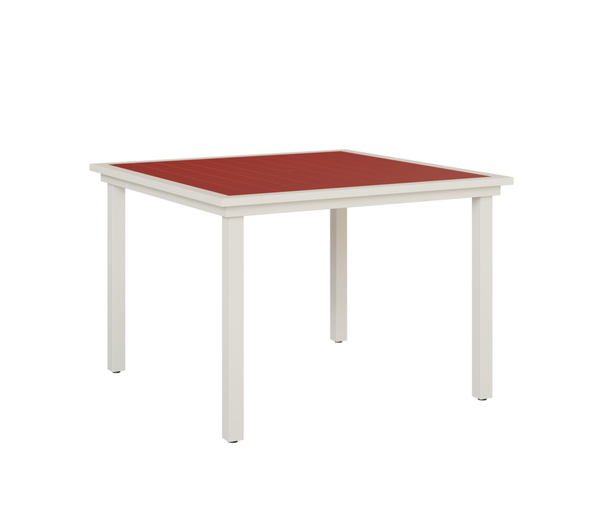 Vida 44" Square Poly Dining Table
