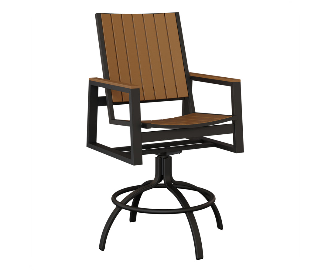 Vida Poly Swivel Bar Chair