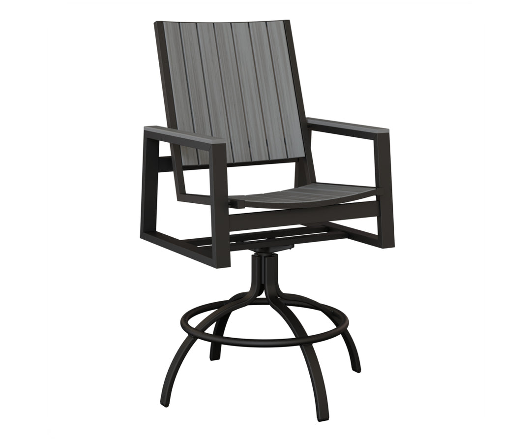 Vida Poly Swivel Bar Chair