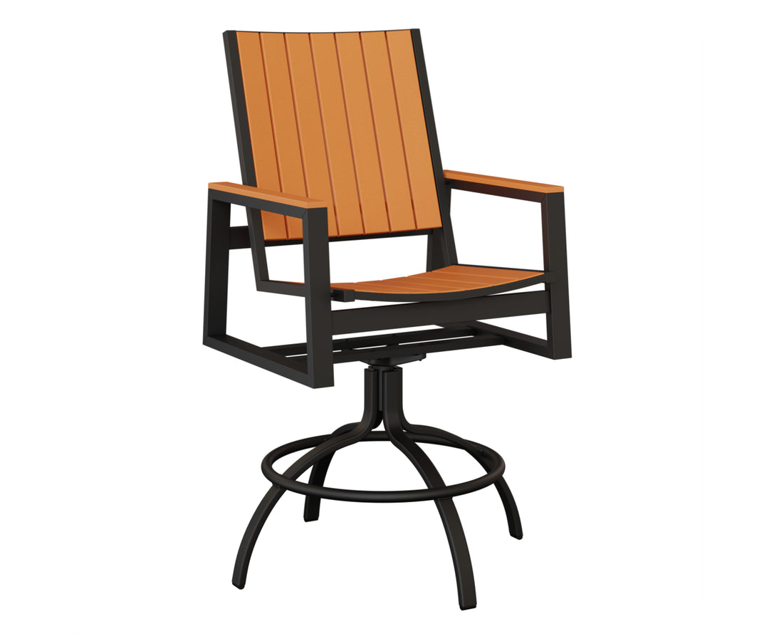 Vida Poly Swivel Bar Chair