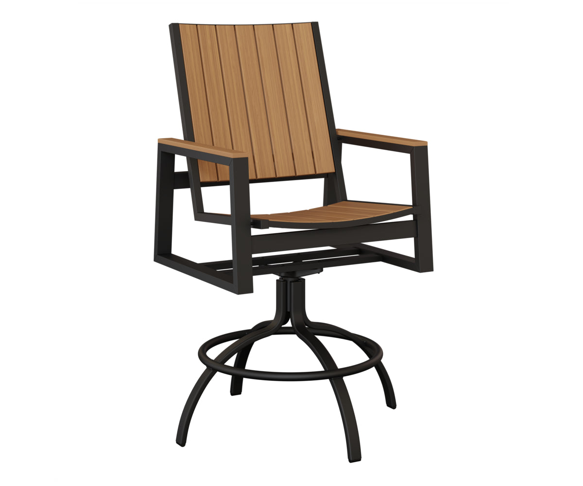 Vida Poly Swivel Bar Chair