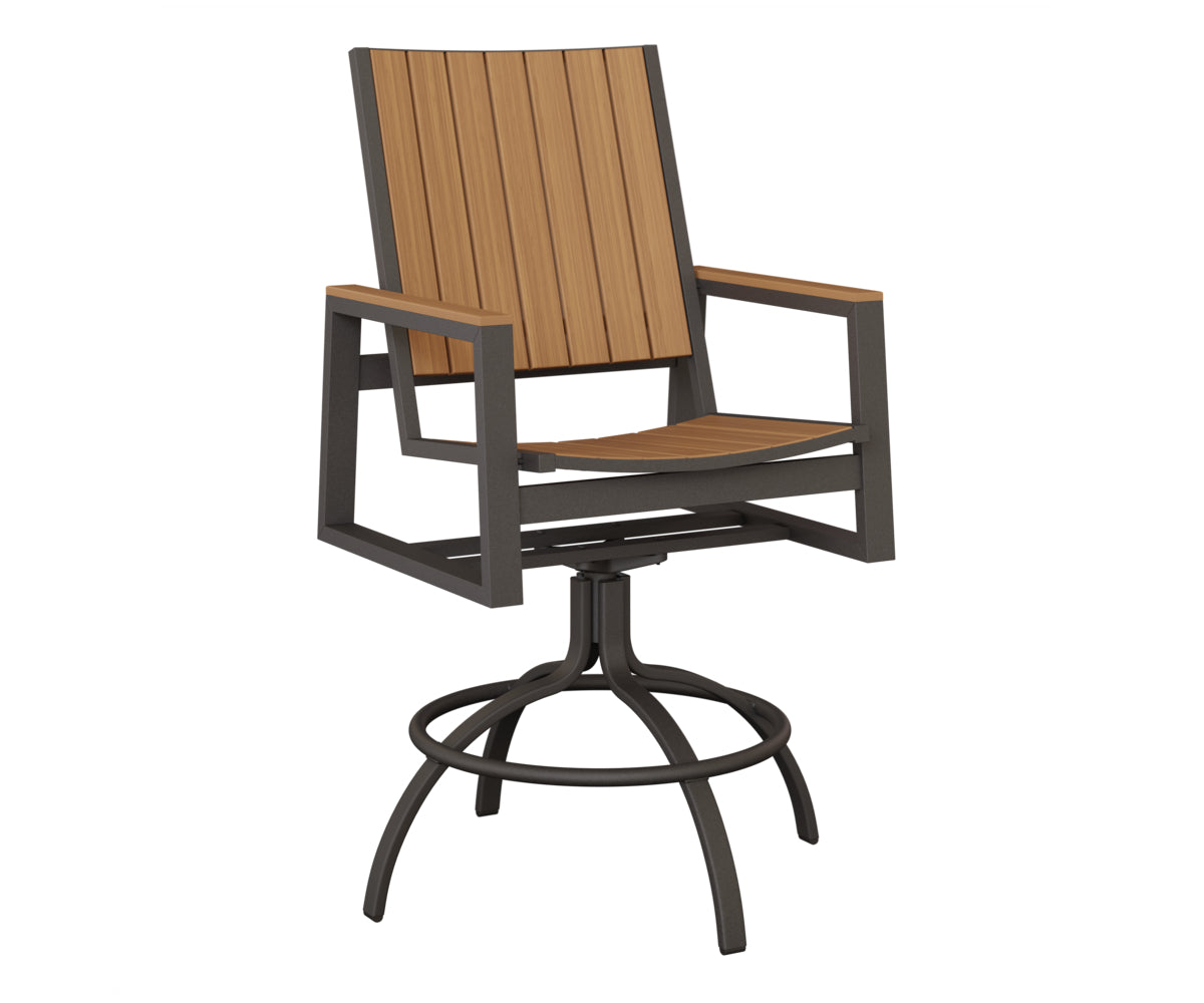 Vida Poly Swivel Bar Chair