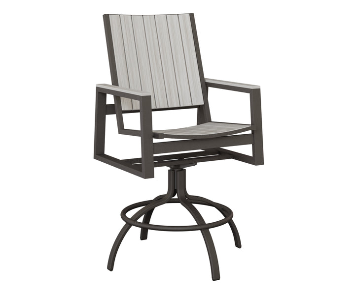 Vida Poly Swivel Bar Chair