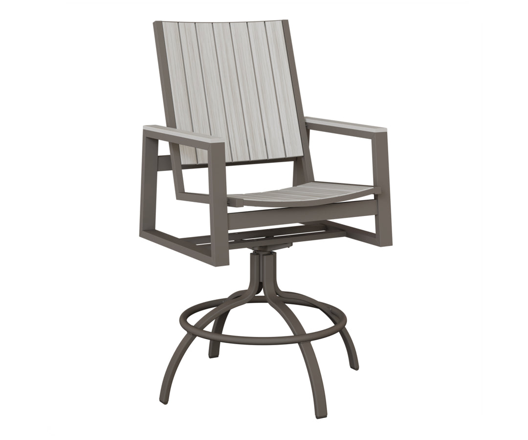 Vida Poly Swivel Bar Chair