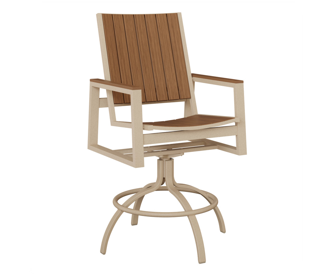 Vida Poly Swivel Bar Chair