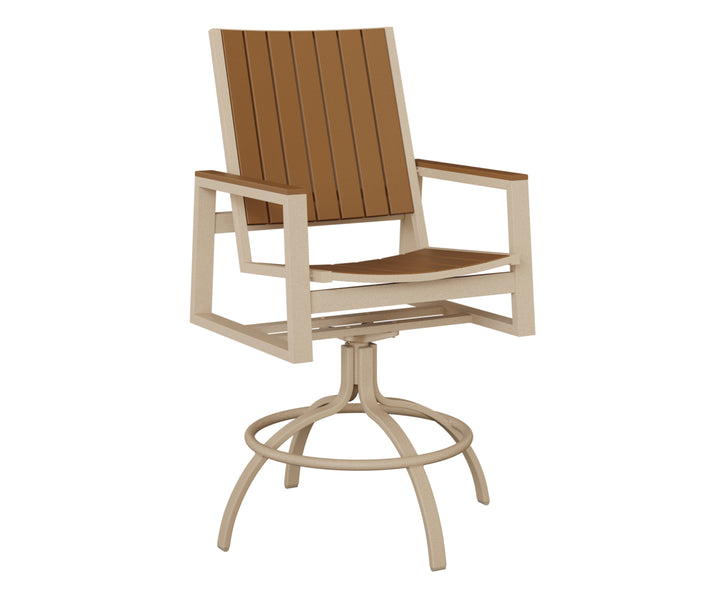 Vida Poly Swivel Bar Chair