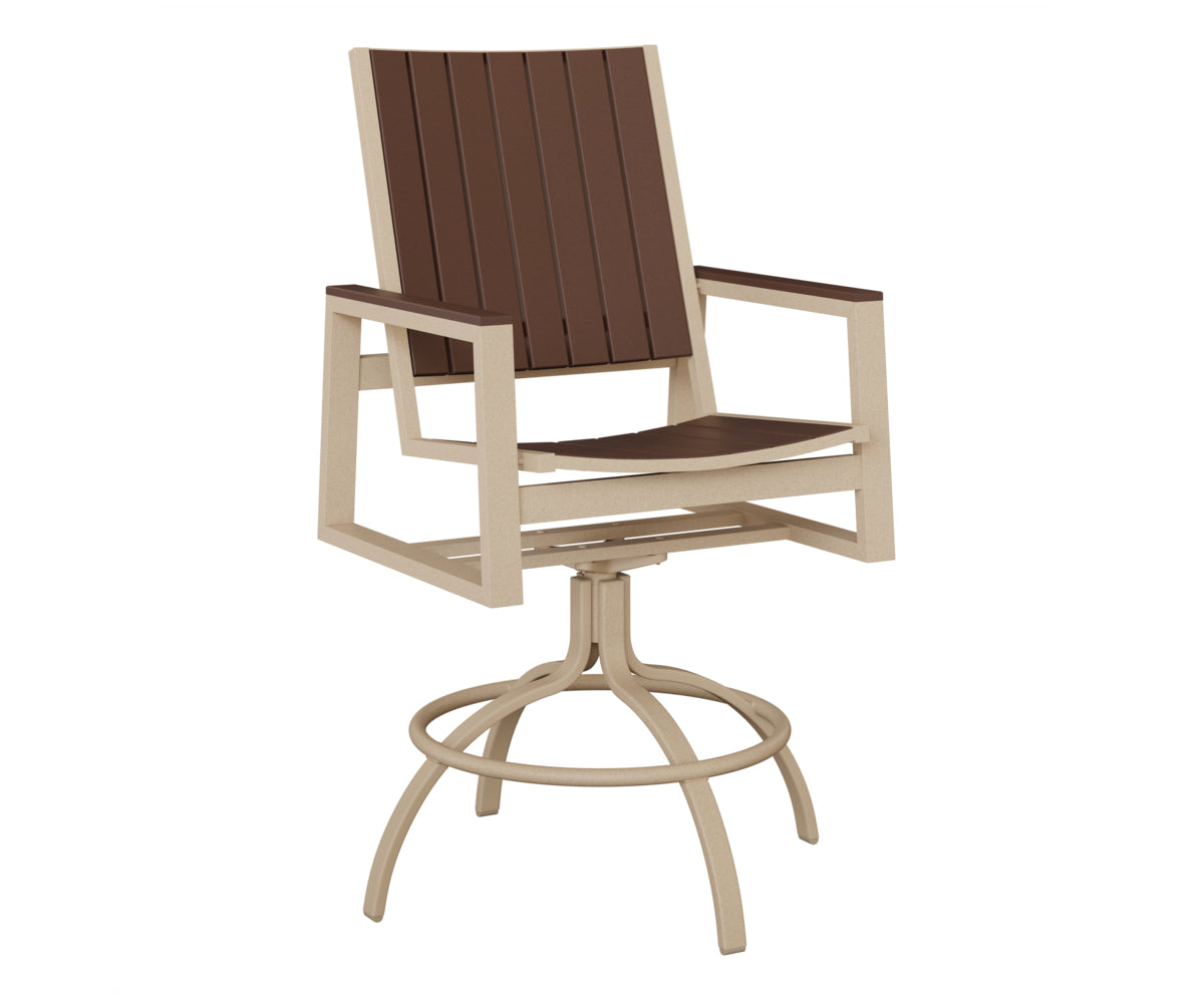 Vida Poly Swivel Bar Chair