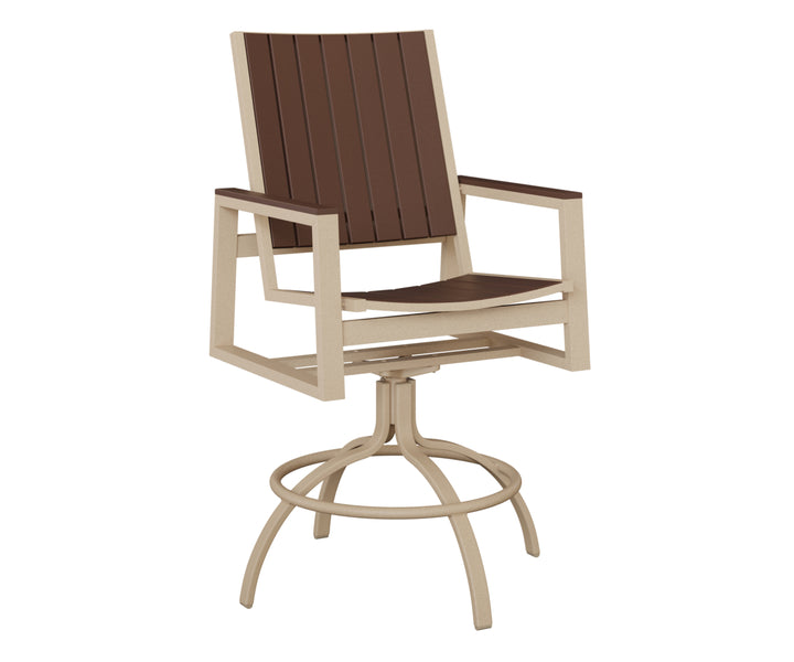Vida Poly Swivel Bar Chair