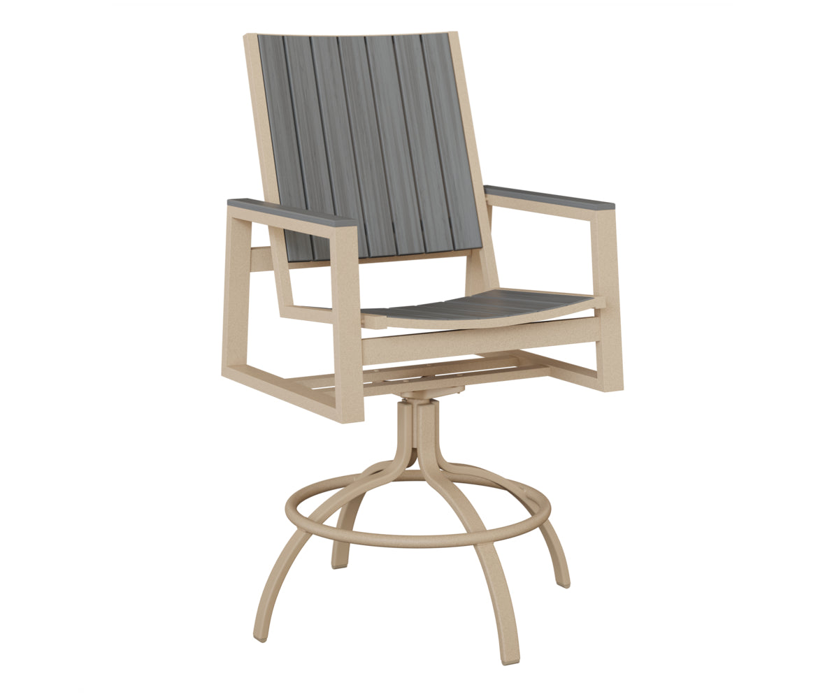 Vida Poly Swivel Bar Chair
