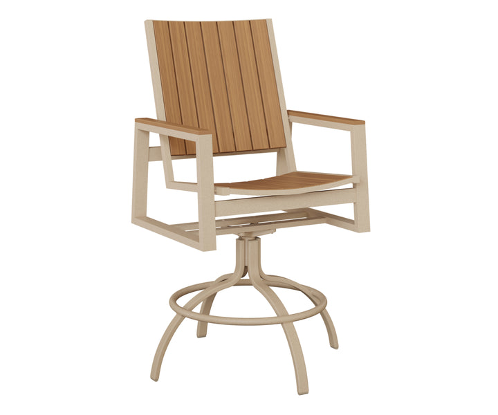 Vida Poly Swivel Bar Chair