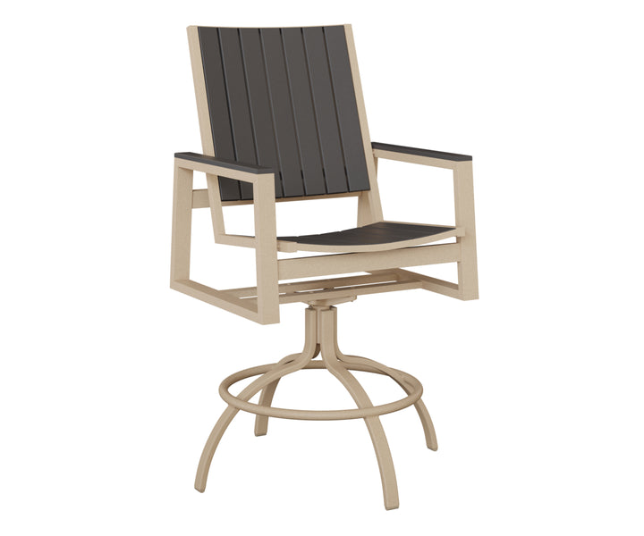 Vida Poly Swivel Bar Chair