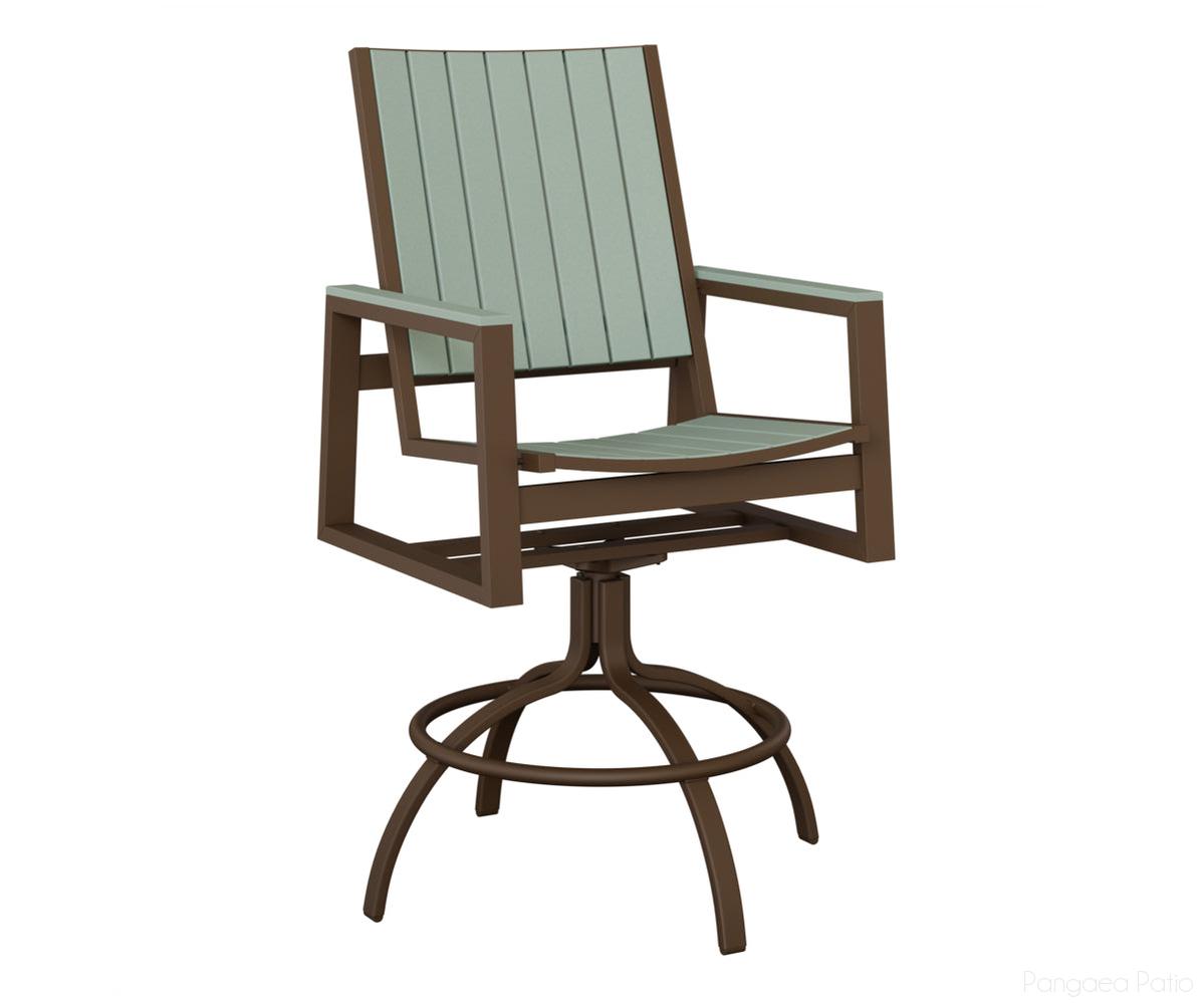 Vida Poly Swivel Bar Chair