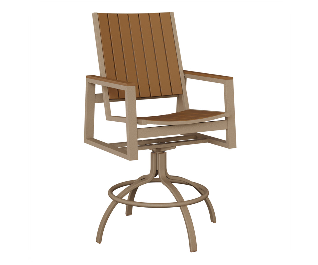 Vida Poly Swivel Bar Chair